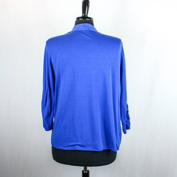 Notations Top Cardigan Combo Blue Sequins … - Picture 3 of 6